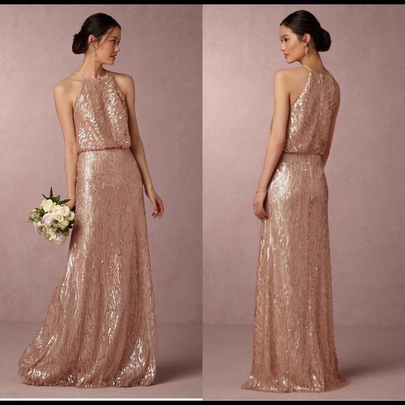 BHLDN Dresses & Skirts - Anthropologie BHLDN Alana Sequined Dress